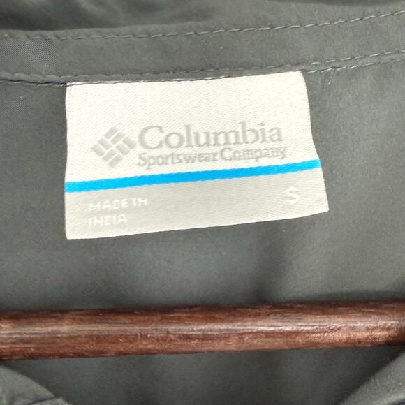 Columbia Men’s Button Up Shirt S Gray Short Sleeve Outdoor Casual Travel Shirt - Picture 3 of 4